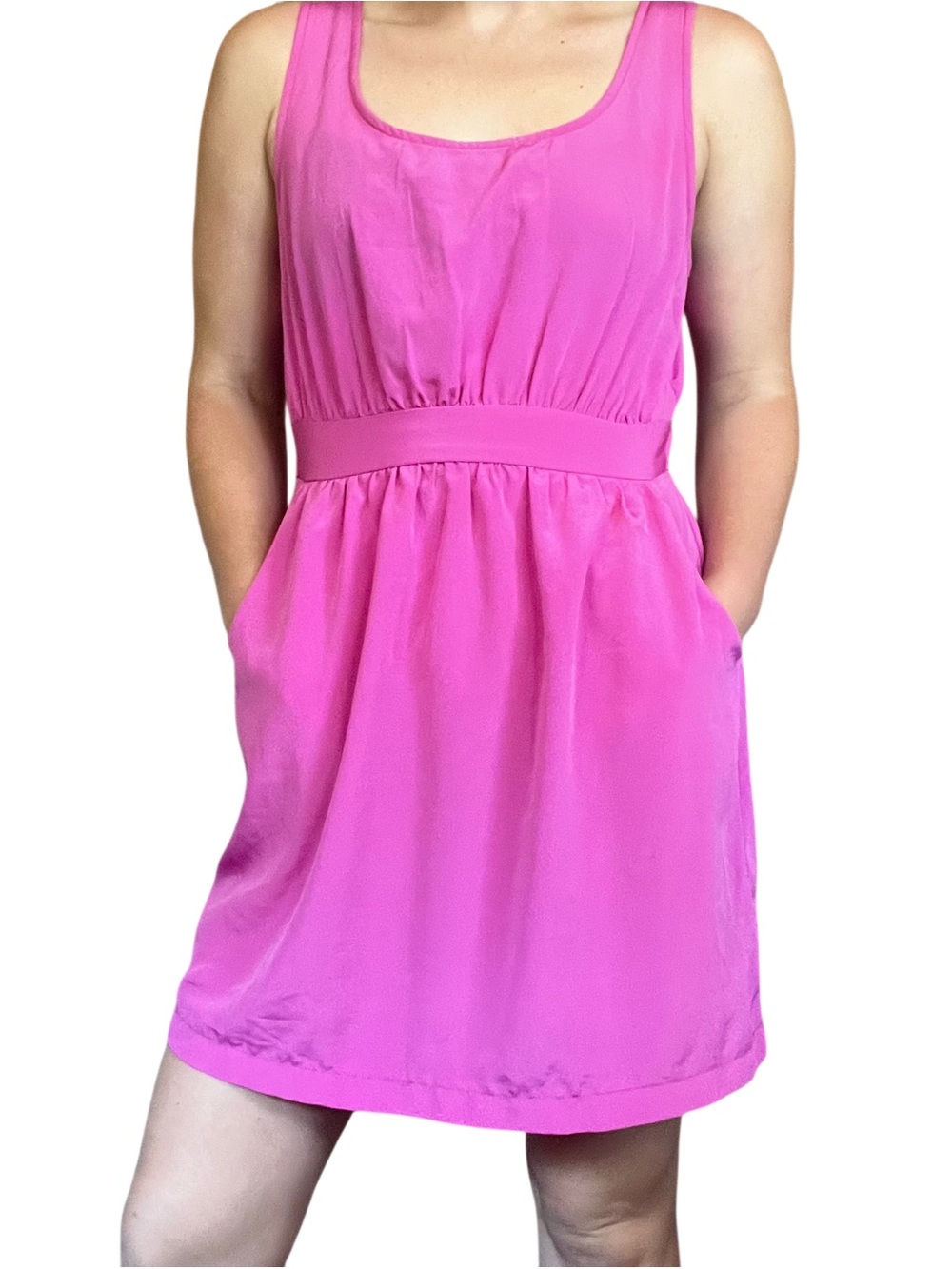 Forever 21 Hot Pink Mini Dress with Waist Tie